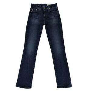 AG Adriano Goldschmied Mari High Rise Slim Straight Dark Wash Jeans 24 PW40059